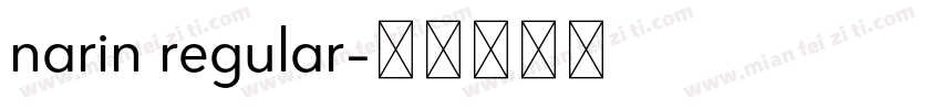 narin regular字体转换